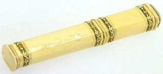 Antique Circa 1800 ' s 18K yellow gold French sealing wax holder 4