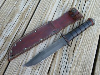 Vintage U.  S.  N.  U.  S.  Navy Pal Rh37 Military Knife W/sheath Fighting Knife