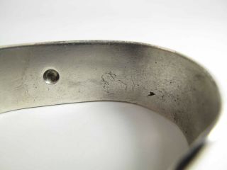 Heavy Antique 1st Period Navajo Ingot Silver Cuff Bracelet W/ Insects 60.  4 Grams 9