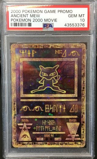 Ancient Mew Holo Pokemon Movie Promo Gem 10 Psa 2000 Pokemon