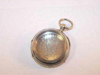 Vintage 18 Size Key Wind 1/2 Hunter Pocket Watch Case,  Fahys Coin Silver 1