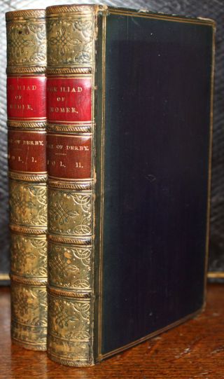 1867 The Iliad Of Homer Translations Of Poems Ancient & Modern 2 Vols Earl Derby