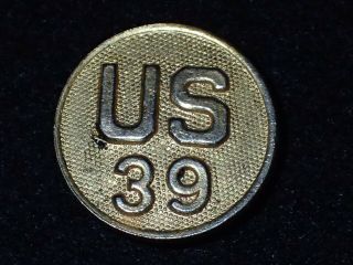 Wwi Us Army Enlisted Branch Collar Insignia Disk 
