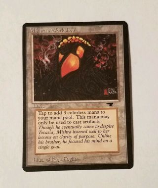1x Mishra ' s Workshop rare land from MTG Antiquities NM 3