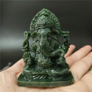 Ganesha Statue 2.  55 " Small Resin Stone Hindu Elephant God Lord India Figurine 1