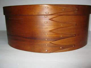 Large Vintage Oval Shaker Covered Pantry Box Canterbury Woodworks Hampshire