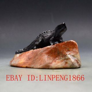 Chinese Exquisite 100 Natural Shoushan Stone Hand - Carved Shouxing Statue L03