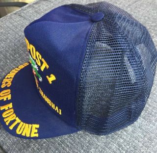 SOLDIER OF FORTUNE China Post 1 AMERICAN LEGION SHANGHAI Mesh Hat Embroidered 3