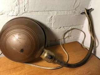 Vintage Industrial Bench Work Light Lamp Gooseneck Rare Wall Mount 2