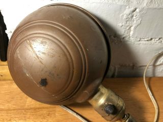 Vintage Industrial Bench Work Light Lamp Gooseneck Rare Wall Mount 3