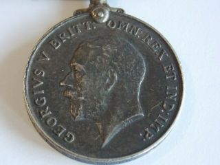 1914 - 1918 United Kingdom Great Britain World War One Silver Medal (D59) 2