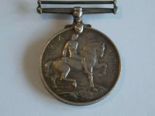 1914 - 1918 United Kingdom Great Britain World War One Silver Medal (D59) 5