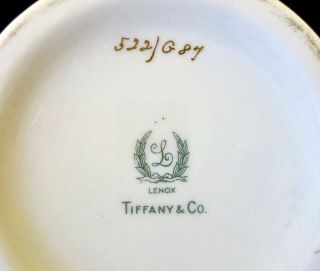 Antique Lenox Tea Set made for Tiffany,  “Virginian” Pattern,  Service for 6 12