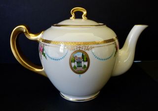 Antique Lenox Tea Set made for Tiffany,  “Virginian” Pattern,  Service for 6 6