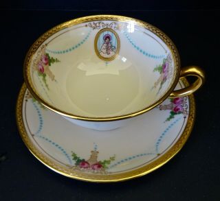 Antique Lenox Tea Set made for Tiffany,  “Virginian” Pattern,  Service for 6 7