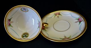 Antique Lenox Tea Set made for Tiffany,  “Virginian” Pattern,  Service for 6 9
