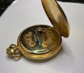 Rare ARNEX INCABLOC Gold Pocket Watch 15 Jewels 6