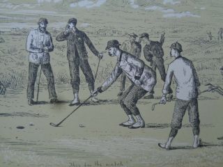GOLFING - A Handbook To The Royal & Ancient Game - Chambers 1887 - VGC to Fine 7