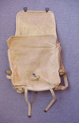 Named Wwii Usmc Marine Corps M1941 Tan Canvas Backpack 2nd Marine Division
