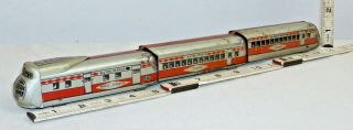 Silver Streak Floor Train Tin Toy Set
