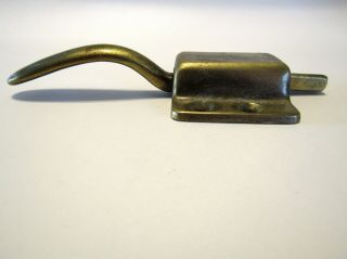 One Vintage Cast BRASS Hoosier Cabinet Ice Box Fridge Handle Lever Latch 3