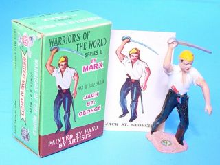 1960s Marx Boxed Warriors Of The World 7 Jack St.  George Sailor Hand Painted