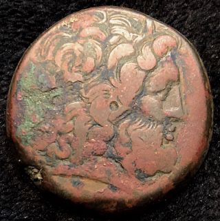 Ptolemy Iv 221 - 205bc Ancient Greek Ae 37 50.  33g