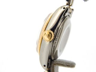 Rolex Datejust Lady 2Tone 18K Gold Stainless Steel Watch Champagne Diamond 69173 3