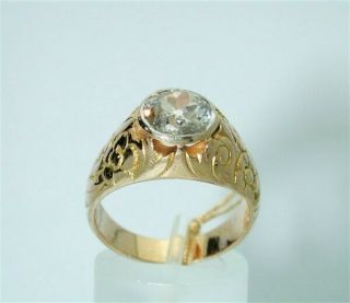 $18,  000 CIRCA 1895 DIAMOND OLD - MINE 2.  00CT SOLITAIRE UNISEX 18K RING - $99 2