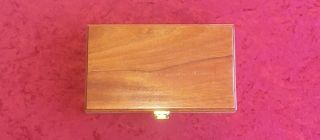 Mahogany Wood Keepsake Gift Box From A Vintage S&w Factory Presentation Case