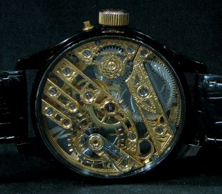 PATEK PHILIPPE &Co Antique 1874 Art Deco Wristwatch Skeleton 6