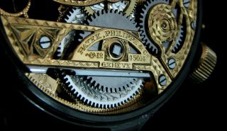 PATEK PHILIPPE &Co Antique 1874 Art Deco Wristwatch Skeleton 9