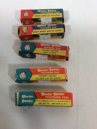 Vintage Howdy Doody Toy Color Television Viewer & 10 Film Rolls With Ad 5