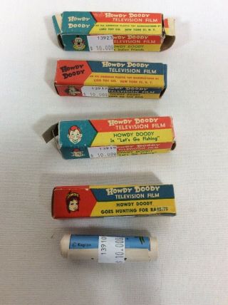 Vintage Howdy Doody Toy Color Television Viewer & 10 Film Rolls With Ad 6