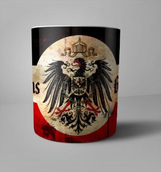 Wwi German Patriotic Coffee Mug 1914/18 World War 1 God With Us German Eagle