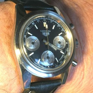 ANTIQUE VALJOUX 72 STAINLESS STEEL CHRONOGRAPH 9