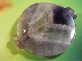 World Class Ancient Pyu Purple Amethyst Collar Shape Bead Huge 28 By 24 By 5 Mm