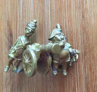 Antique French or Austrian Soldiers Miniature Vienna Bronze Grouping 2