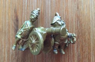 Antique French or Austrian Soldiers Miniature Vienna Bronze Grouping 3