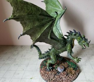 Dungeons And Dragons Ancient Green Dragon Miniature,  Pro Painted/ Based,