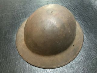 World War I / Wwi Us M1917 Steel Helmet With Liner