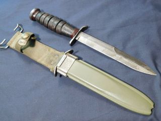 Wwii Us M3 Trench Fighting Knife Imperial Guard Mrk In M8 Dagger Airborne