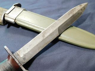 WWII US M3 Trench Fighting Knife Imperial Guard Mrk in M8 Dagger Airborne 3