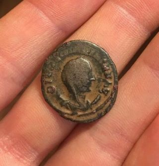 Scarce Ancient Roman Coin Antoninianus Mariniana 253 - 254ad Peacock 3.  82g