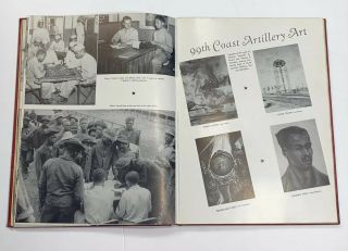 Old US Army 1941 WW2 Era Pictorial Yearbook 99th Coast Artillery Camp Davis,  NC 6