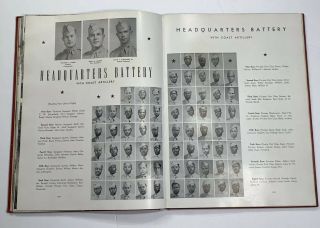 Old US Army 1941 WW2 Era Pictorial Yearbook 99th Coast Artillery Camp Davis,  NC 7