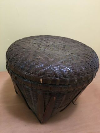 Chinese Woven Basket 1930 
