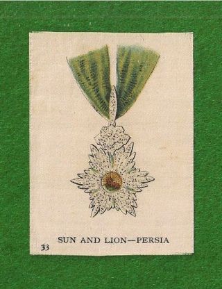 Order Of The Lion And Sun The Kls Persia 1915 Silk Dynastic Order Medal