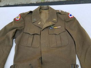 WW2 Ike Jacket Warrant Officer Western Pacific Army Service Command Size 40R 2