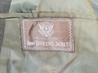 WW2 Ike Jacket Warrant Officer Western Pacific Army Service Command Size 40R 6